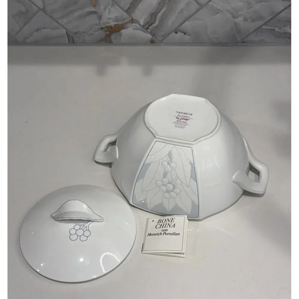 Heinrich Blue Elegance Fine Bone China‎ Serveware By Joop Made In W. Germany